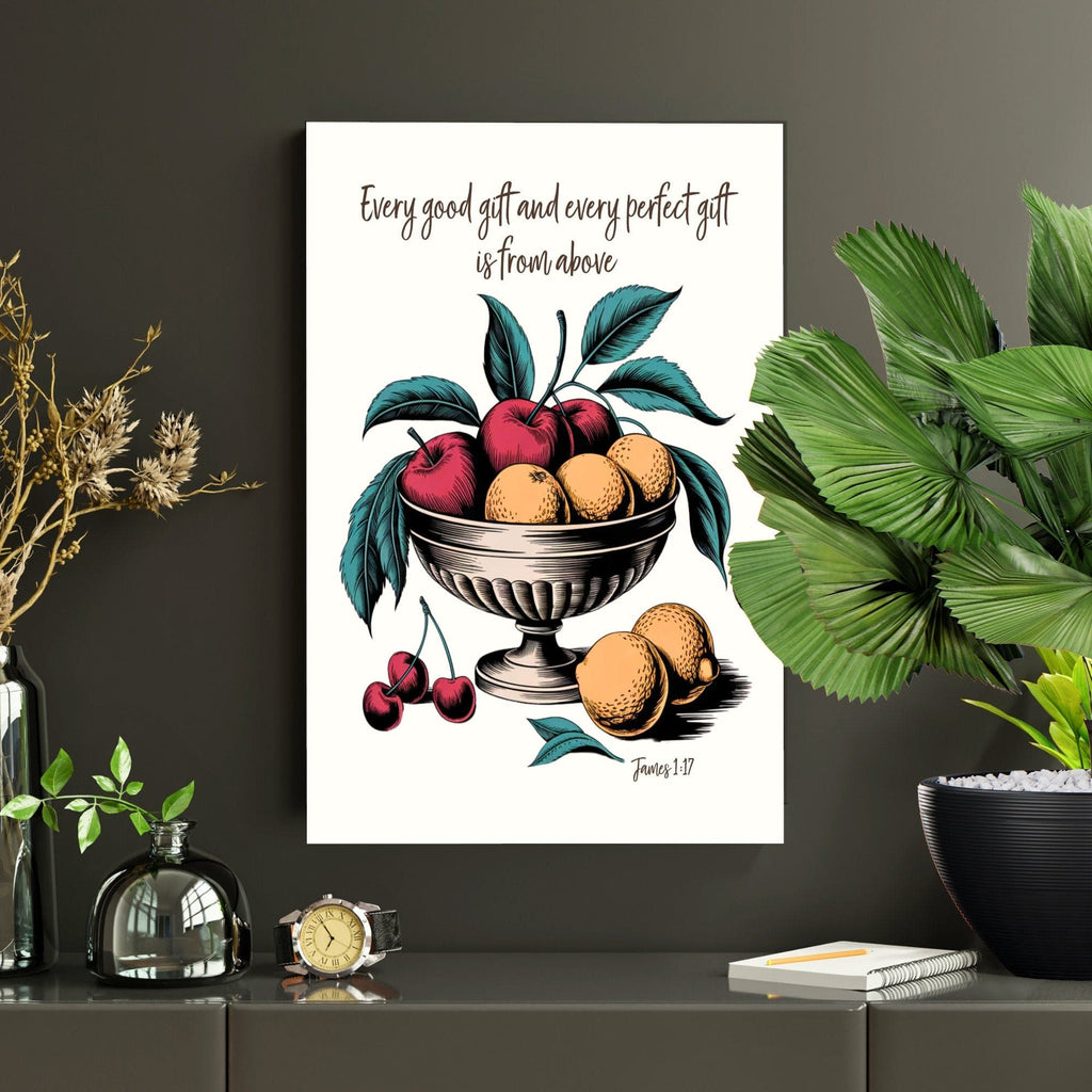 Wall Decor Giclee Poster Art Print - Every Good Gift and Every Perfect Gift Art