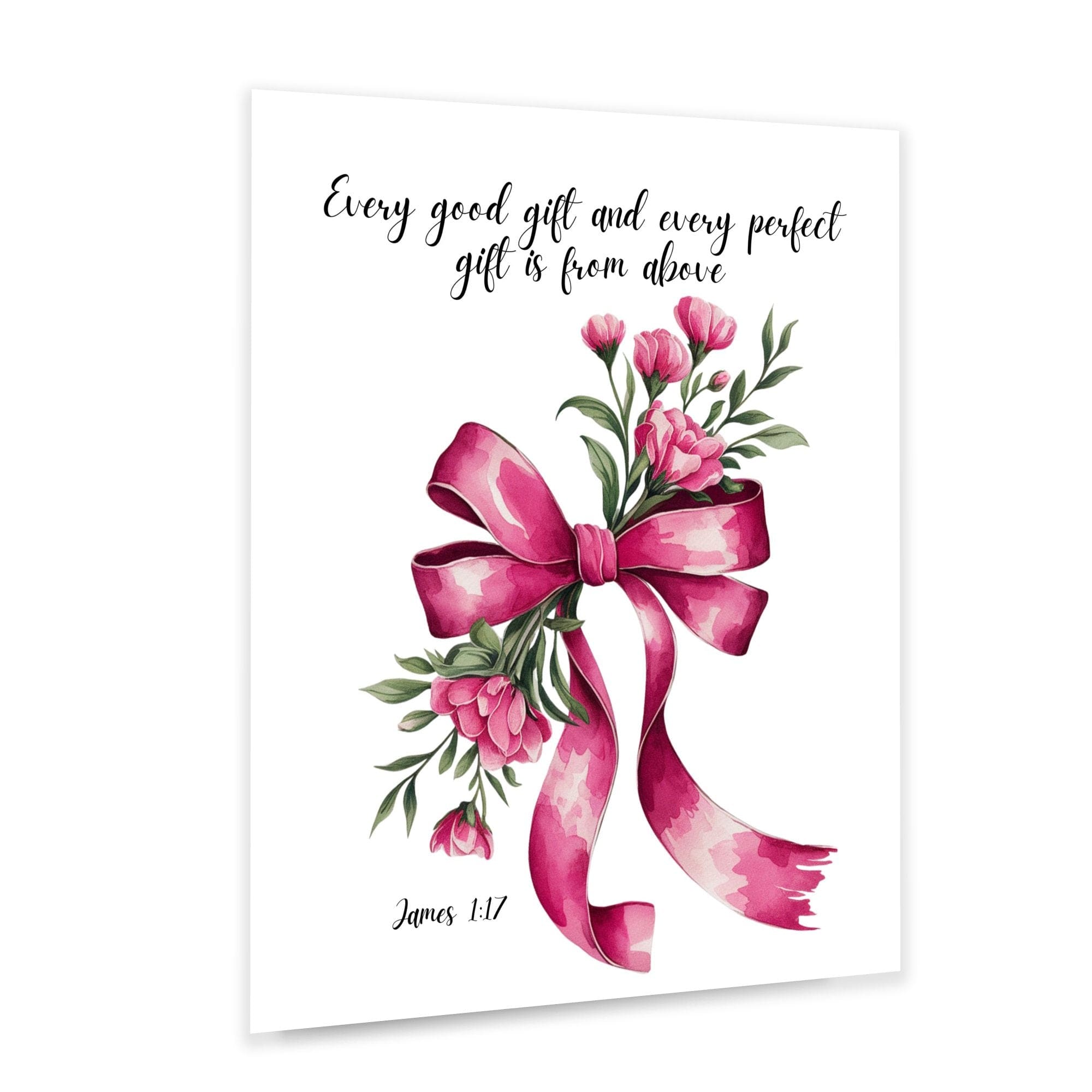 Wall Decor Giclee Poster Art Print - Every Good Gift and Every Perfect Gift Art