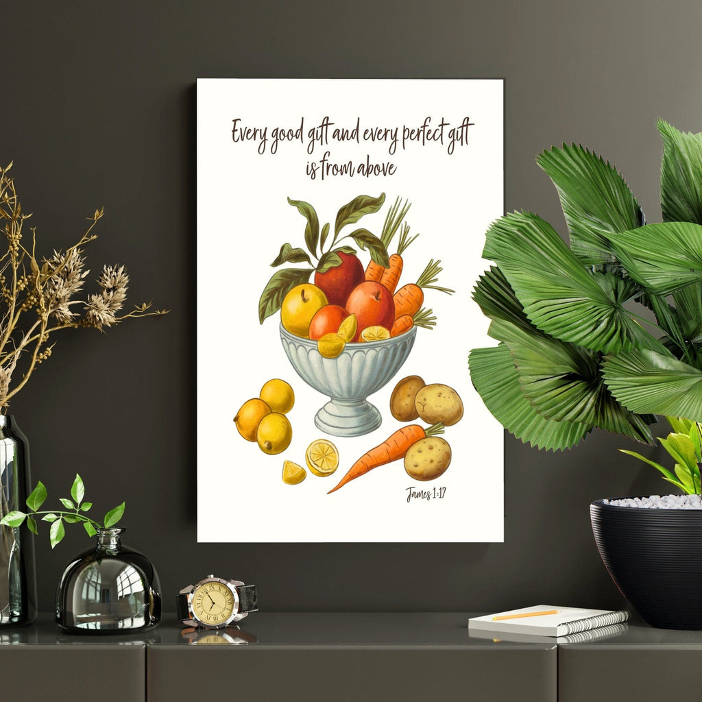 Wall Decor Giclee Poster Art Print - Every Good Gift and Every Perfect Gift