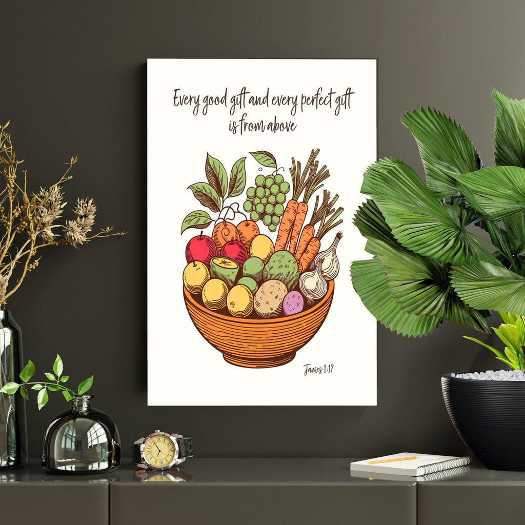 Wall Decor Giclee Poster Art Print - Every Good Gift and Every Perfect Gift