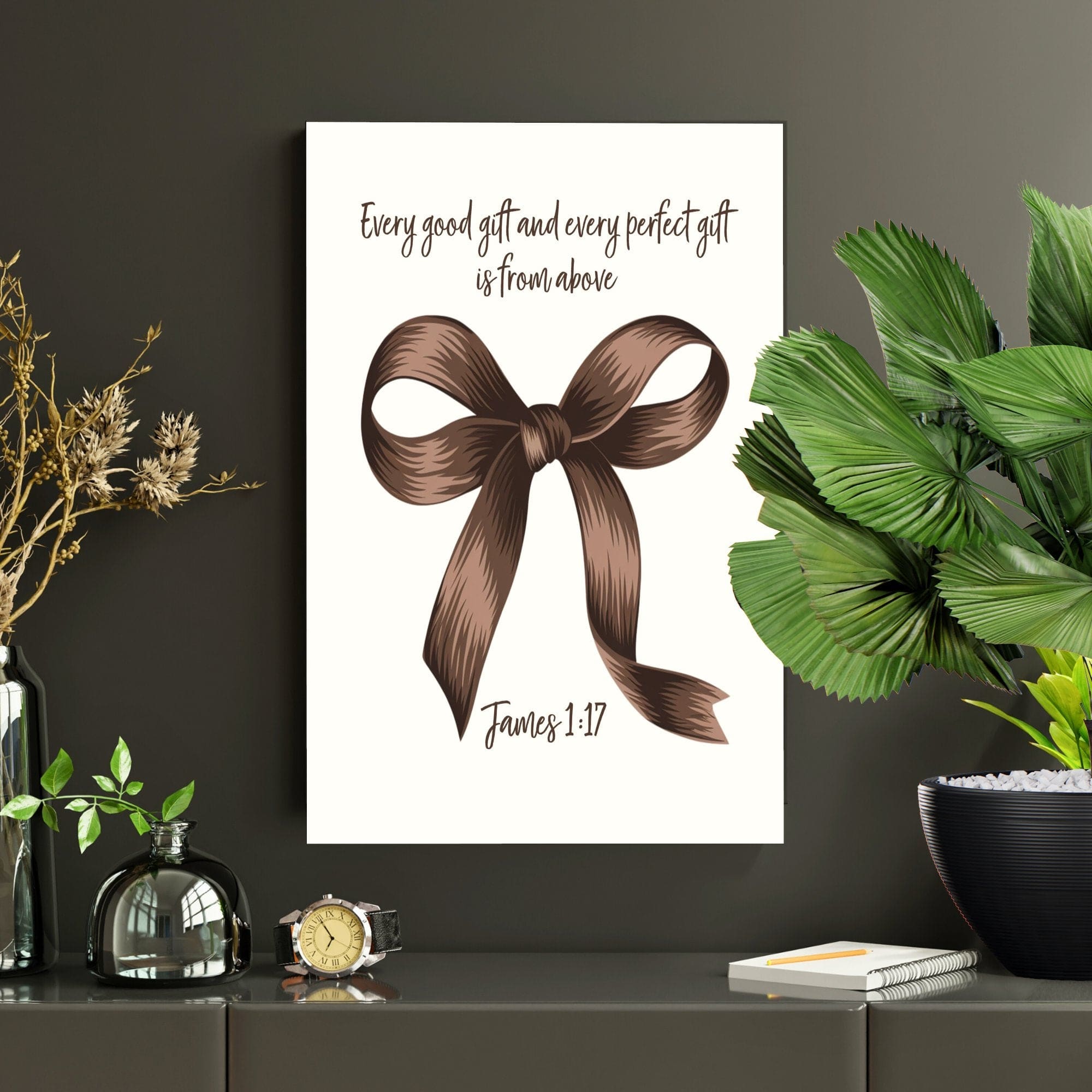Wall Decor Giclee Poster Art Print - Every Good Gift and Every Perfect Gift Art