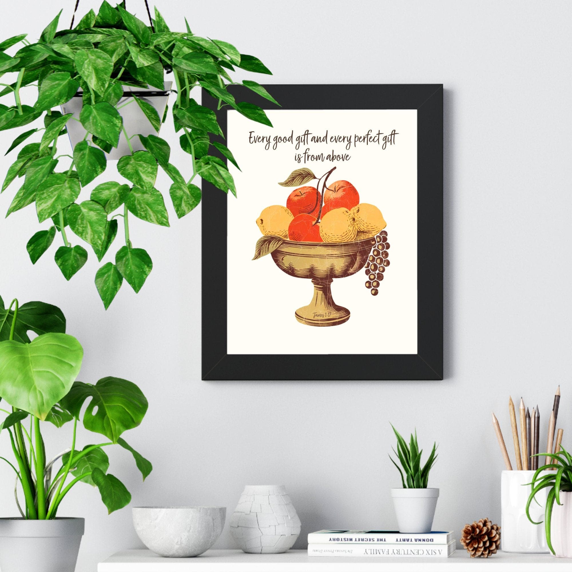 Wall Decor Giclee Poster Art Print - Every Good Gift and Every Perfect Gift Art