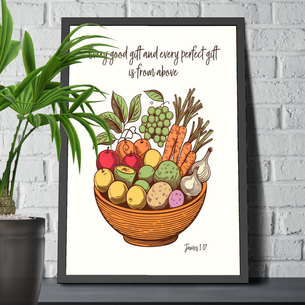 Wall Decor Giclee Poster Art Print - Every Good Gift and Every Perfect Gift