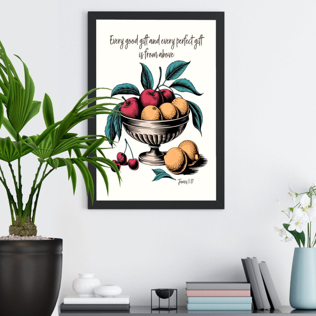 Wall Decor Giclee Poster Art Print - Every Good Gift and Every Perfect Gift Art