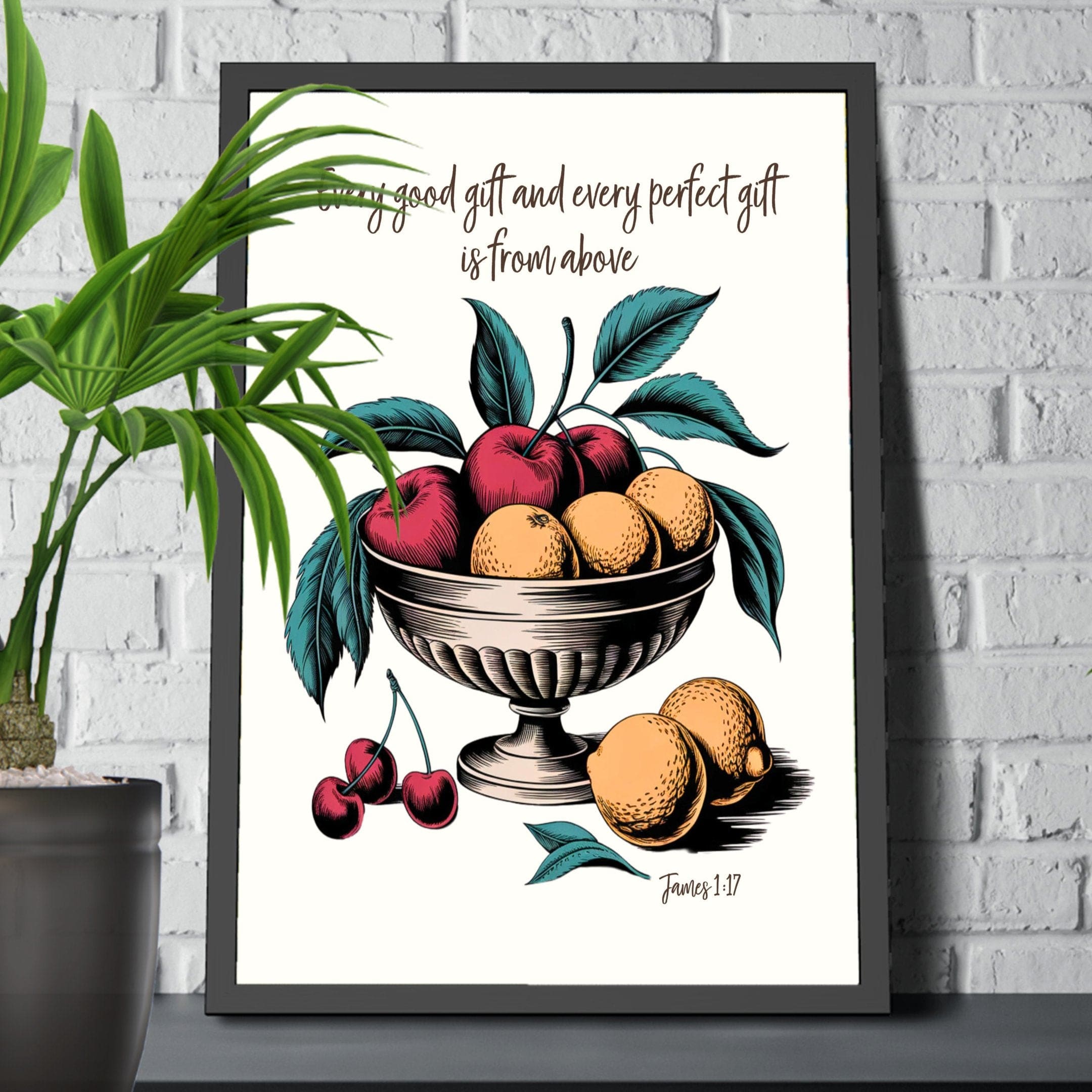 Wall Decor Giclee Poster Art Print - Every Good Gift and Every Perfect Gift Art