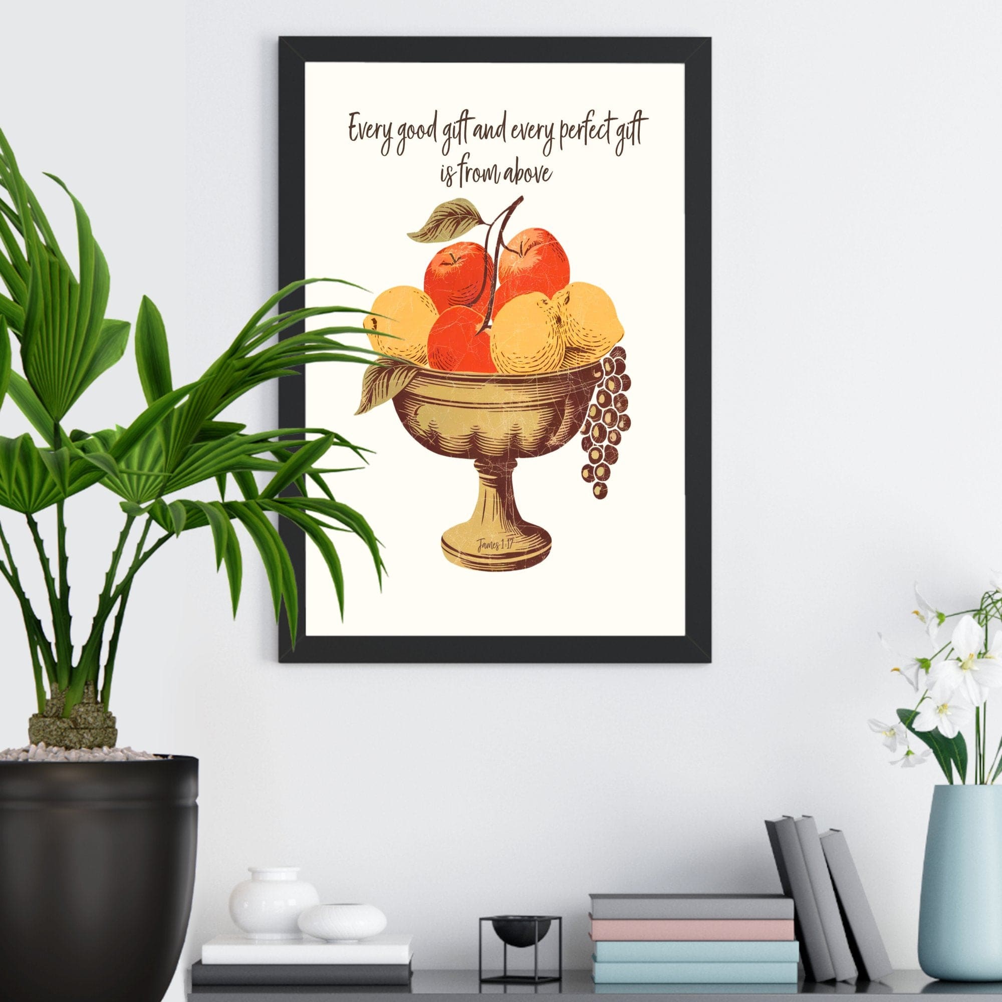 Wall Decor Giclee Poster Art Print - Every Good Gift and Every Perfect Gift Art
