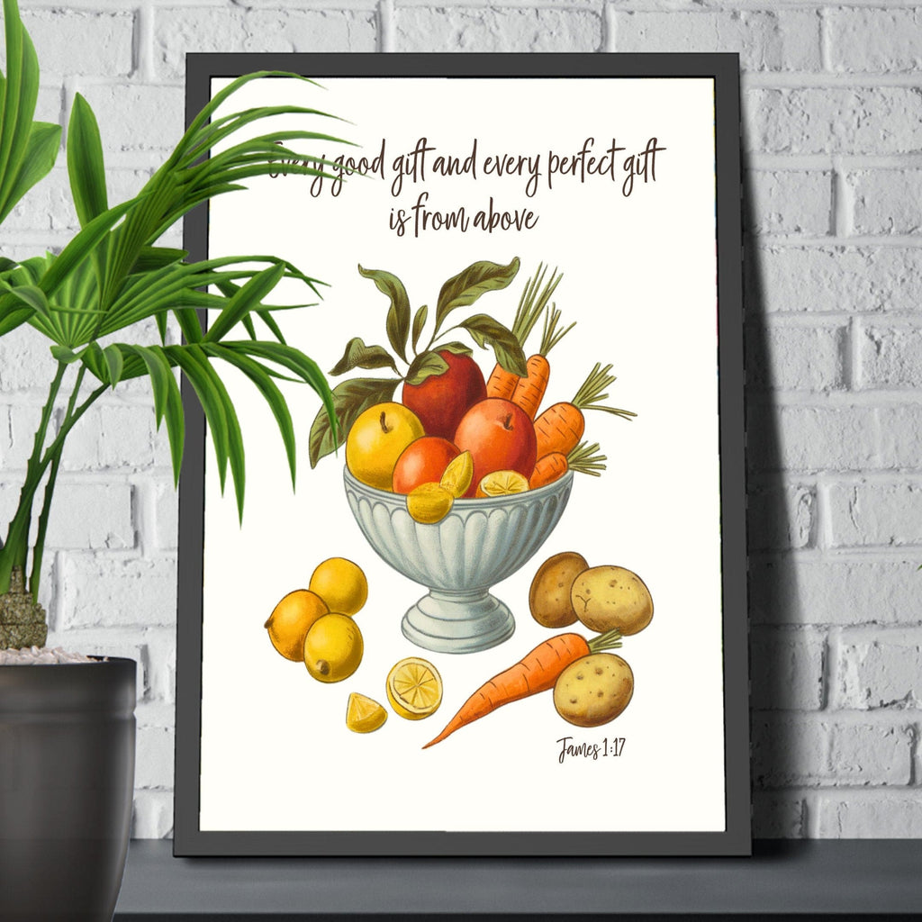 Wall Decor Giclee Poster Art Print - Every Good Gift and Every Perfect Gift