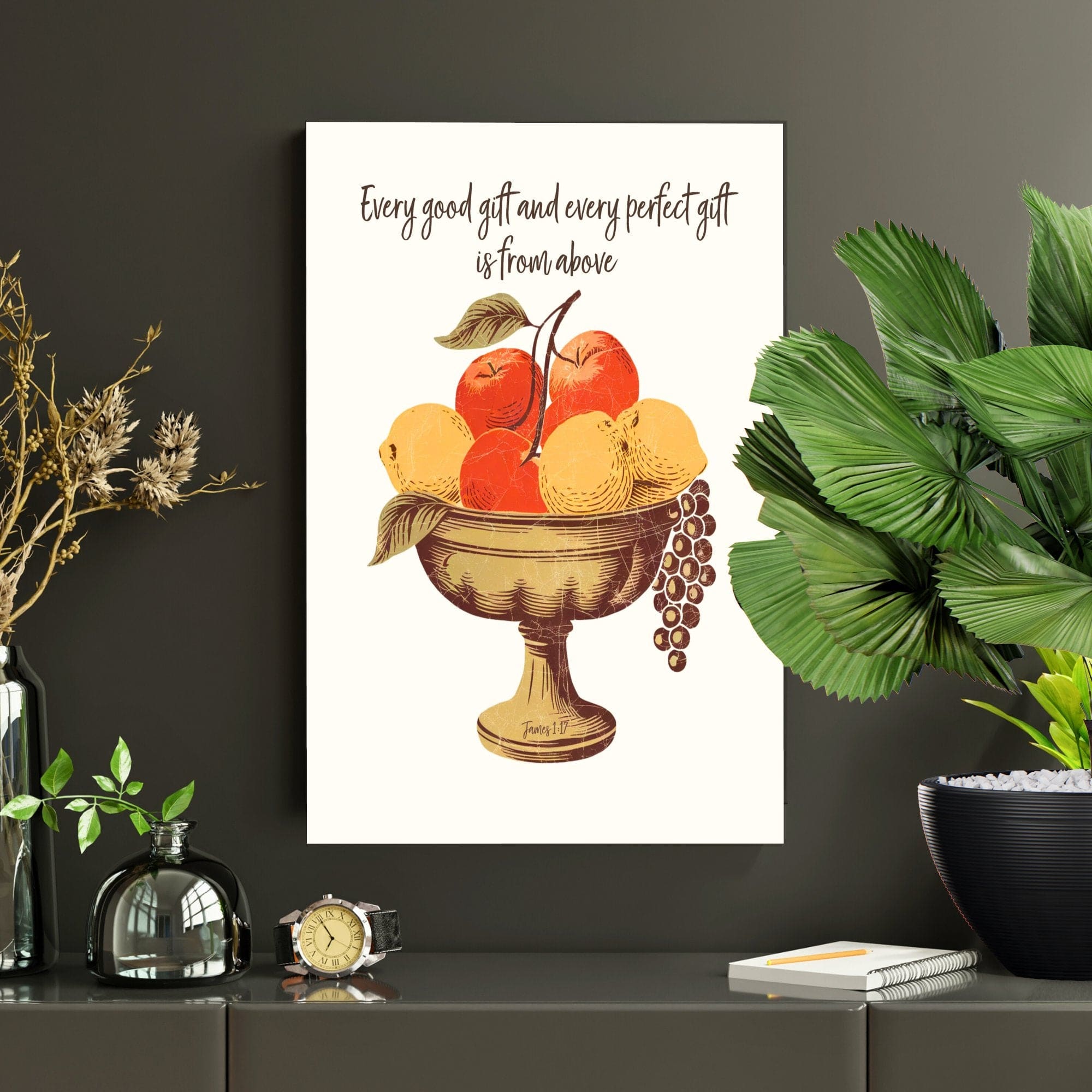 Wall Decor Giclee Poster Art Print - Every Good Gift and Every Perfect Gift Art