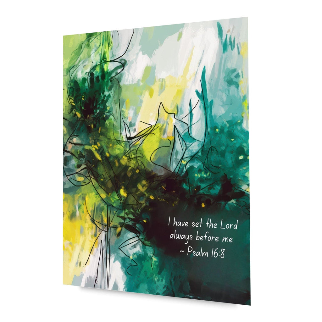Wall Decor - Giclee Poster Art Print - Inspiration Artwork - Psalm 16:8