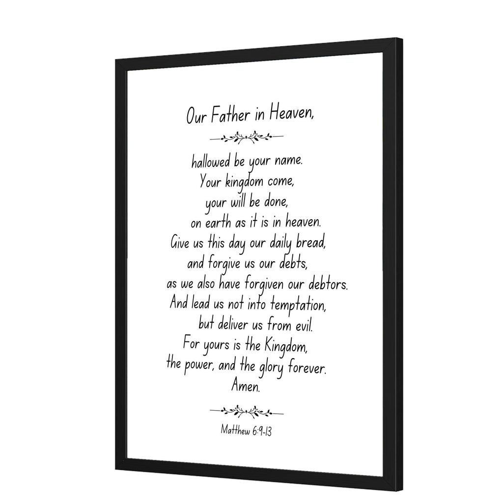 Wall Decor Giclee Poster Art Print - our Father in Heaven Inspirational Artwork