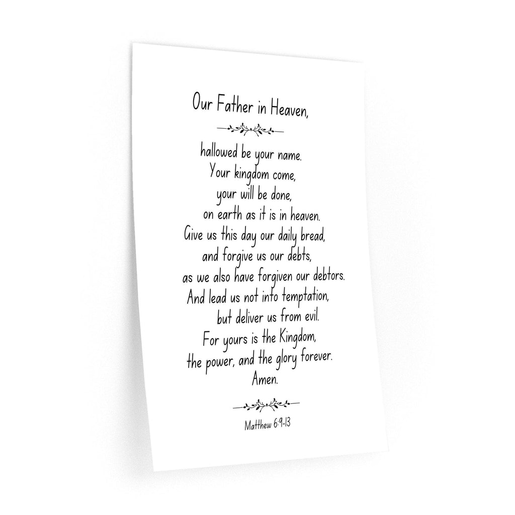 Wall Decor Giclee Poster Art Print - our Father in Heaven Inspirational Artwork