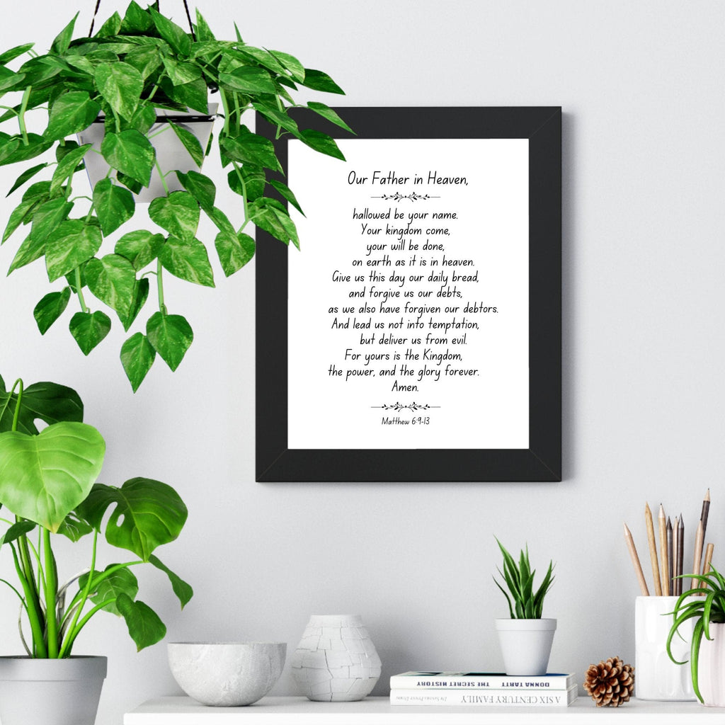 Wall Decor Giclee Poster Art Print - our Father in Heaven Inspirational Artwork