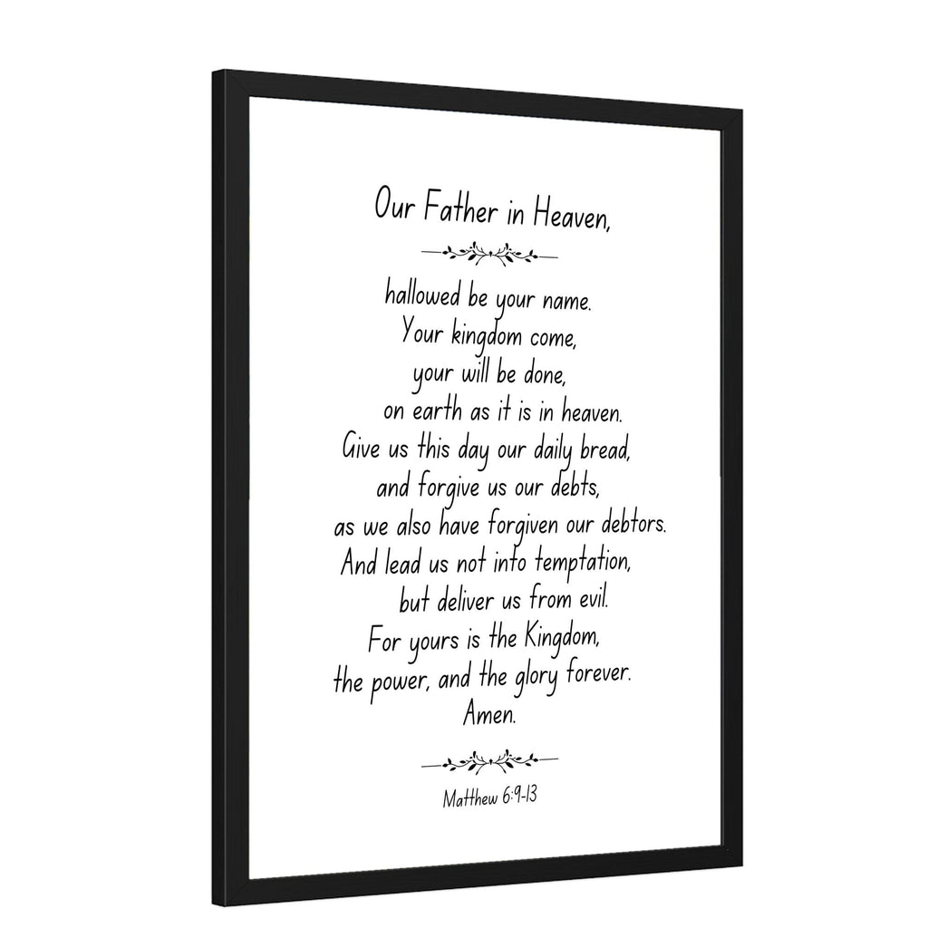 Wall Decor Giclee Poster Art Print - our Father in Heaven Inspirational Artwork