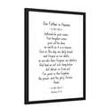Wall Decor Giclee Poster Art Print - our Father in Heaven Inspirational Artwork