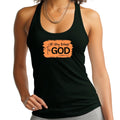 Womens Fitness Tank Top Graphic T-shirt - All Glory Belongs to God