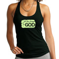 Womens Fitness Tank Top Graphic T-shirt - All Glory Belongs to God