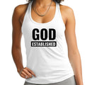 Womens Fitness Tank Top Graphic T-shirt - God Established