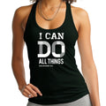 Womens Fitness Tank Top Graphic T-shirt i can do All Things