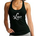Womens Fitness Tank Top Graphic T-shirt Inspire Love