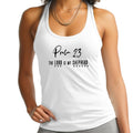 Womens Fitness Tank Top Graphic T-shirt - Psalm 23 the Lord