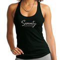 Womens Fitness Tank Top Graphic T-shirt Serenity - be Calm