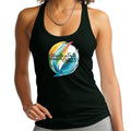 Womens Fitness Tank Top Graphic T-shirt Strength in Faith - Courage