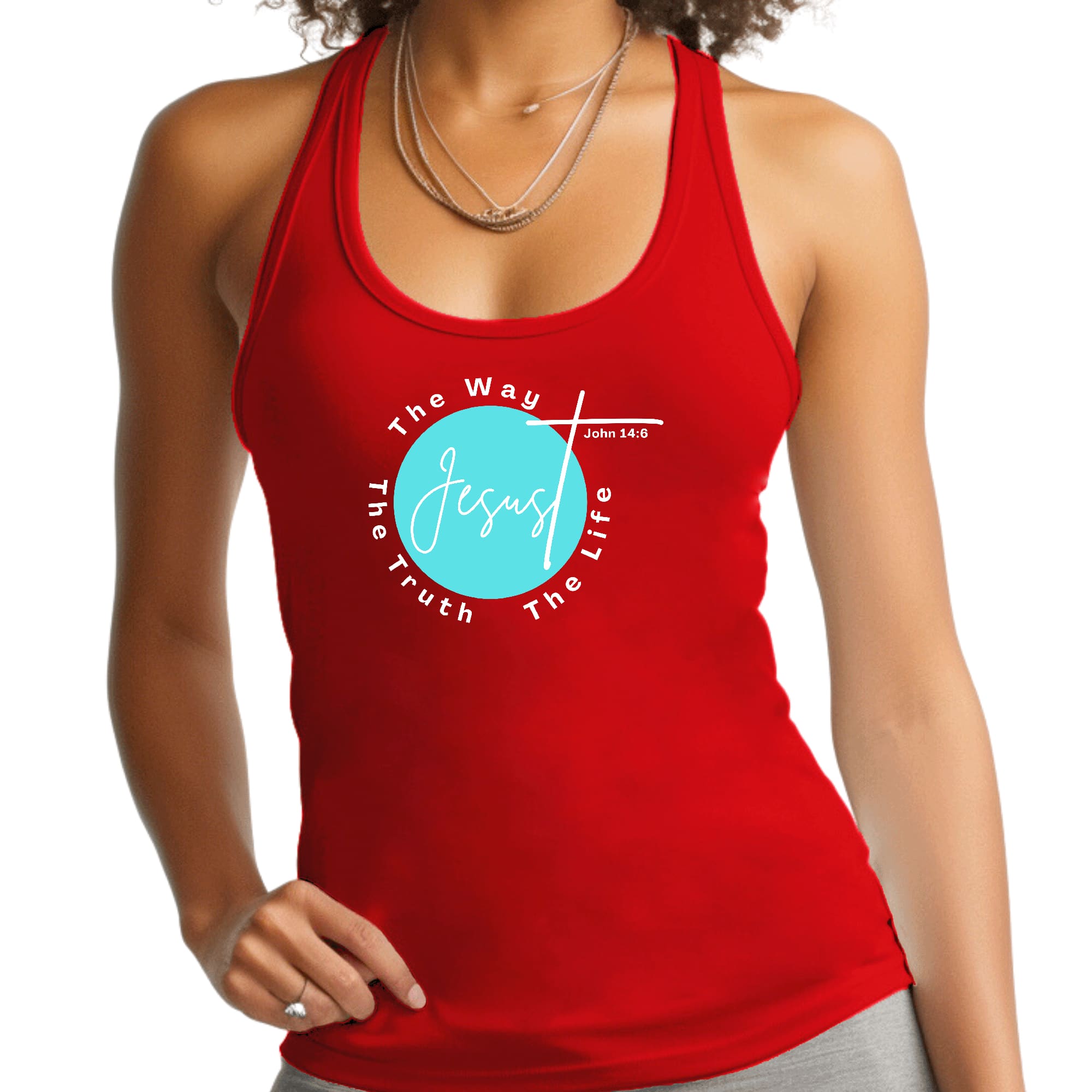 Womens Fitness Tank Top Graphic T-shirt the Truth the Way the Life