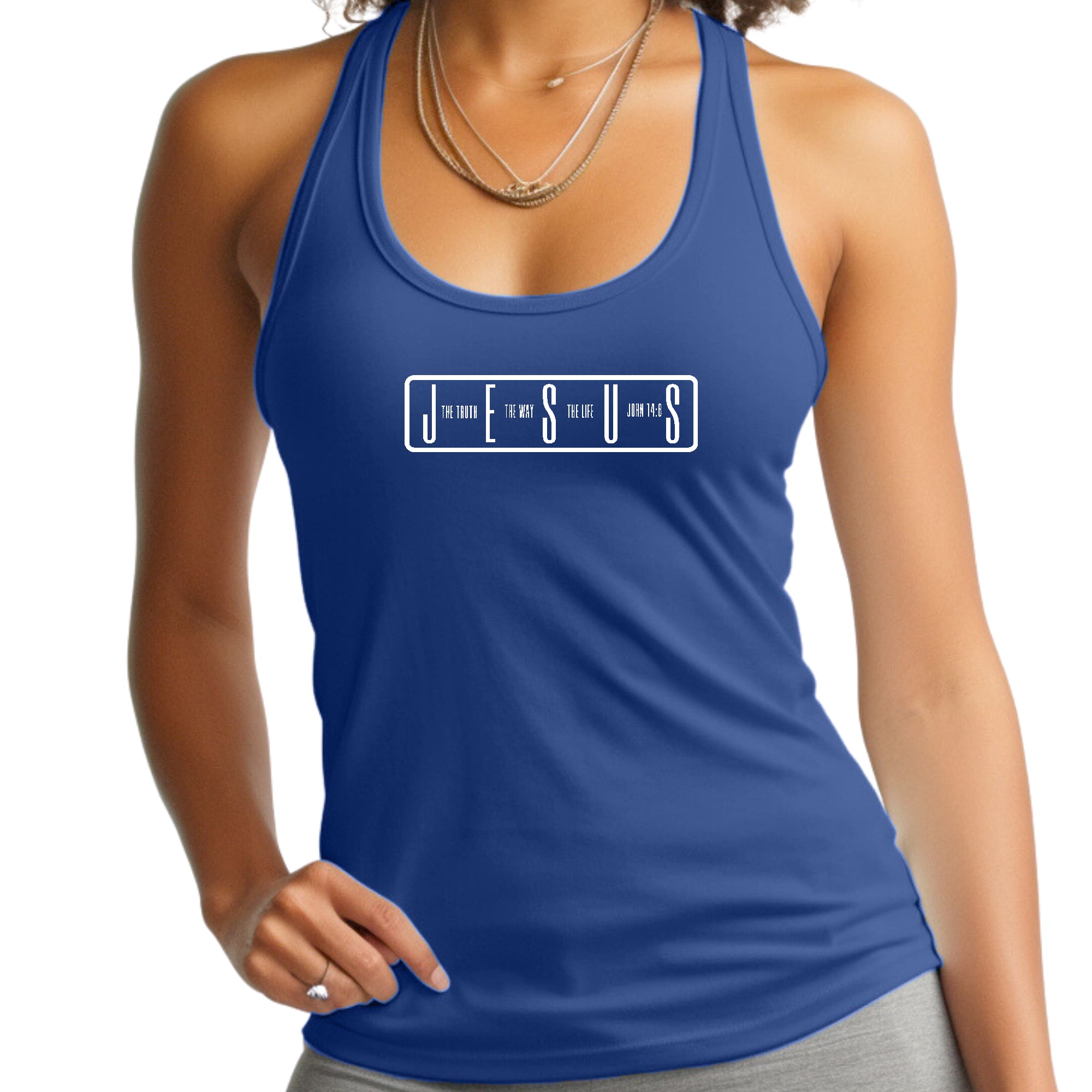Womens Fitness Tank Top Graphic T-shirt the Truth the Way the Life