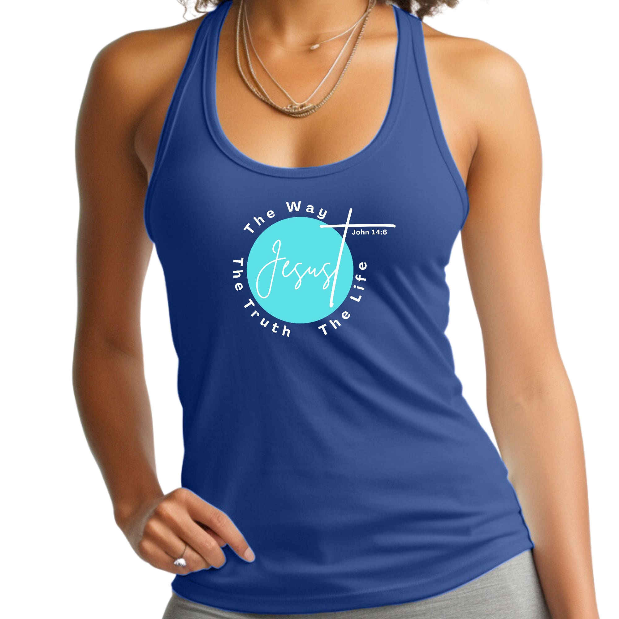 Womens Fitness Tank Top Graphic T-shirt the Truth the Way the Life