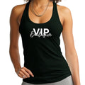 Womens Fitness Tank Top Graphic T-shirt Vip Exclusive Grey and White