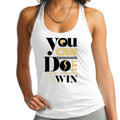 Womens Fitness Tank Top Graphic T-shirt - you can do it be Bold Take