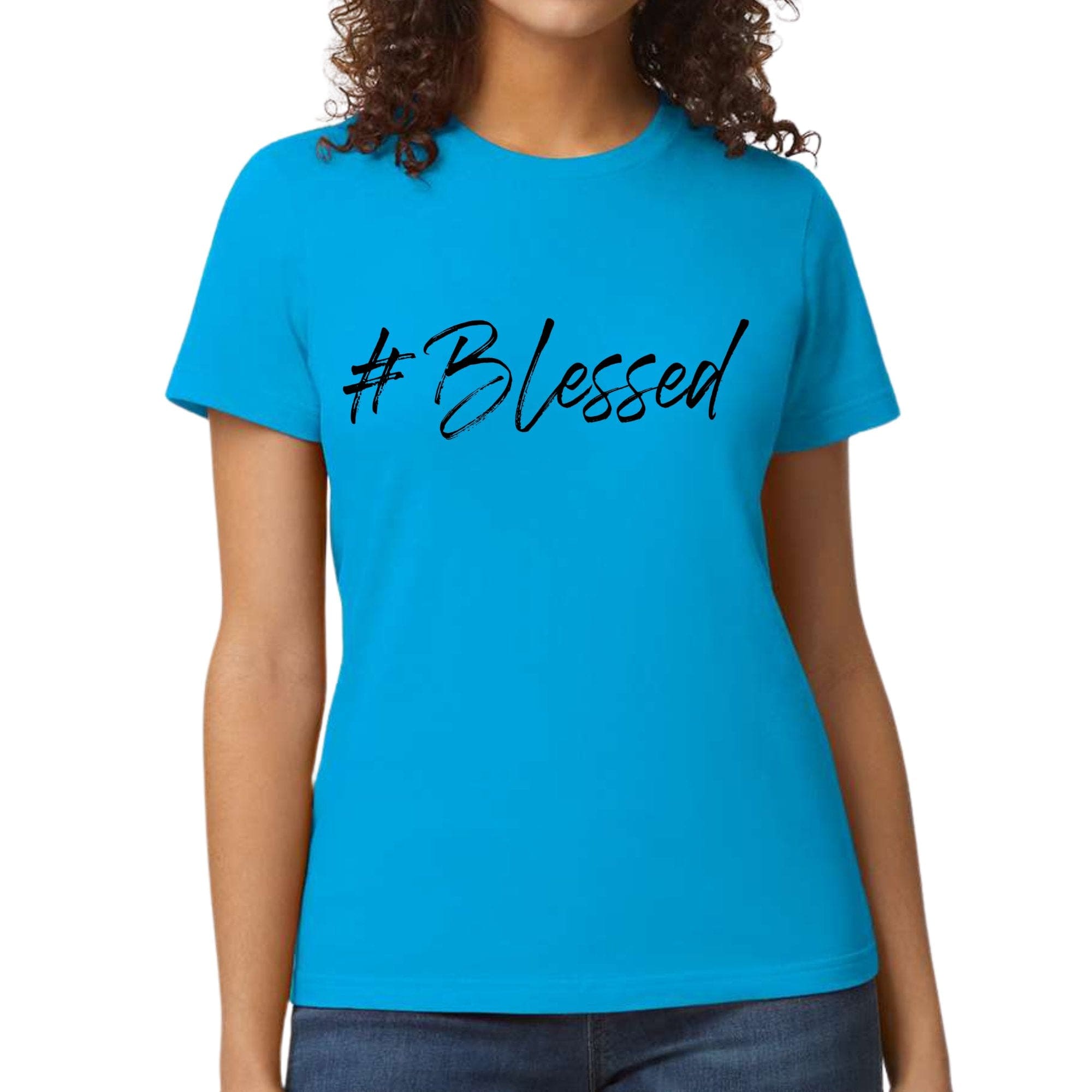 Womens Graphic T-shirt - #blessed