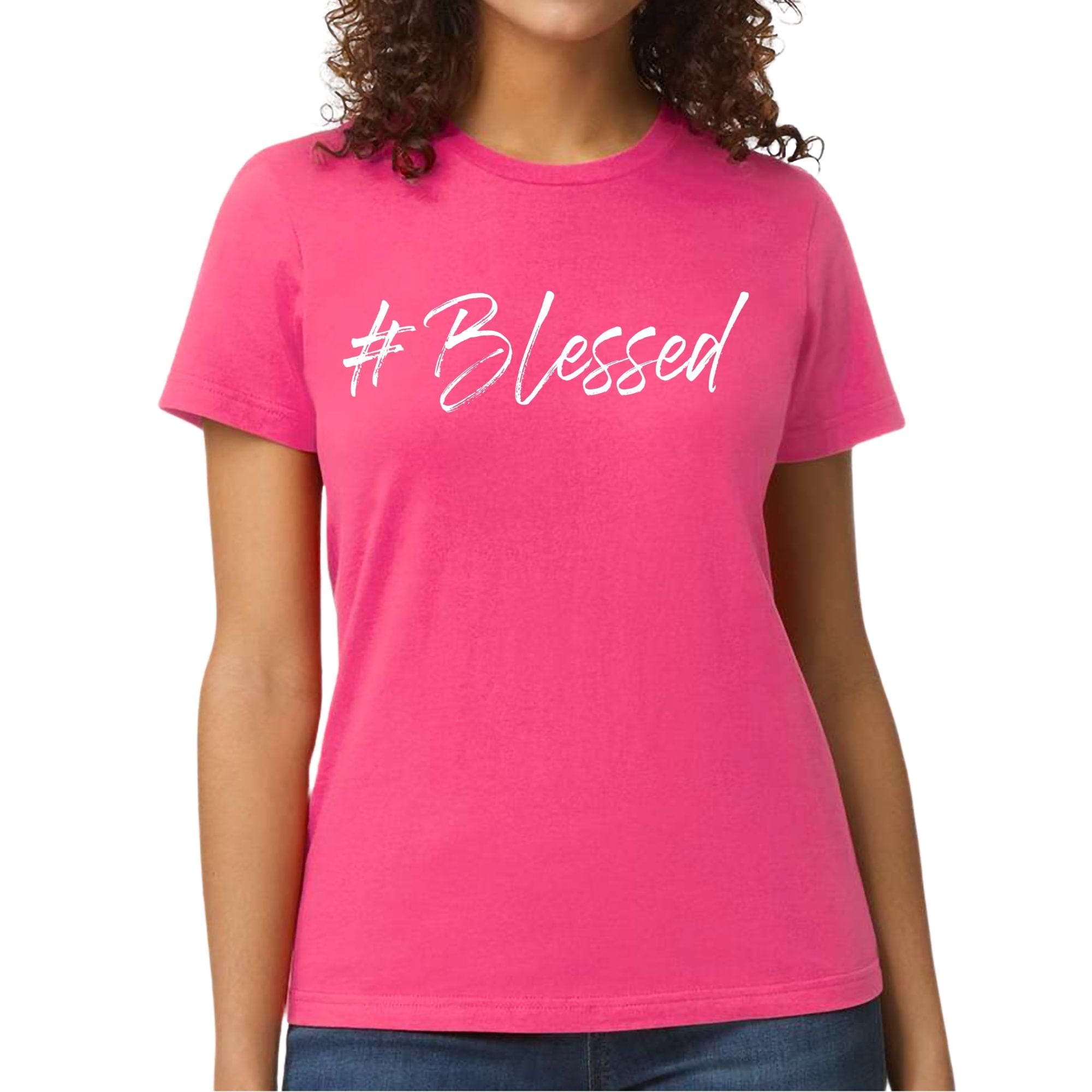 Womens Graphic T-shirt - #blessed