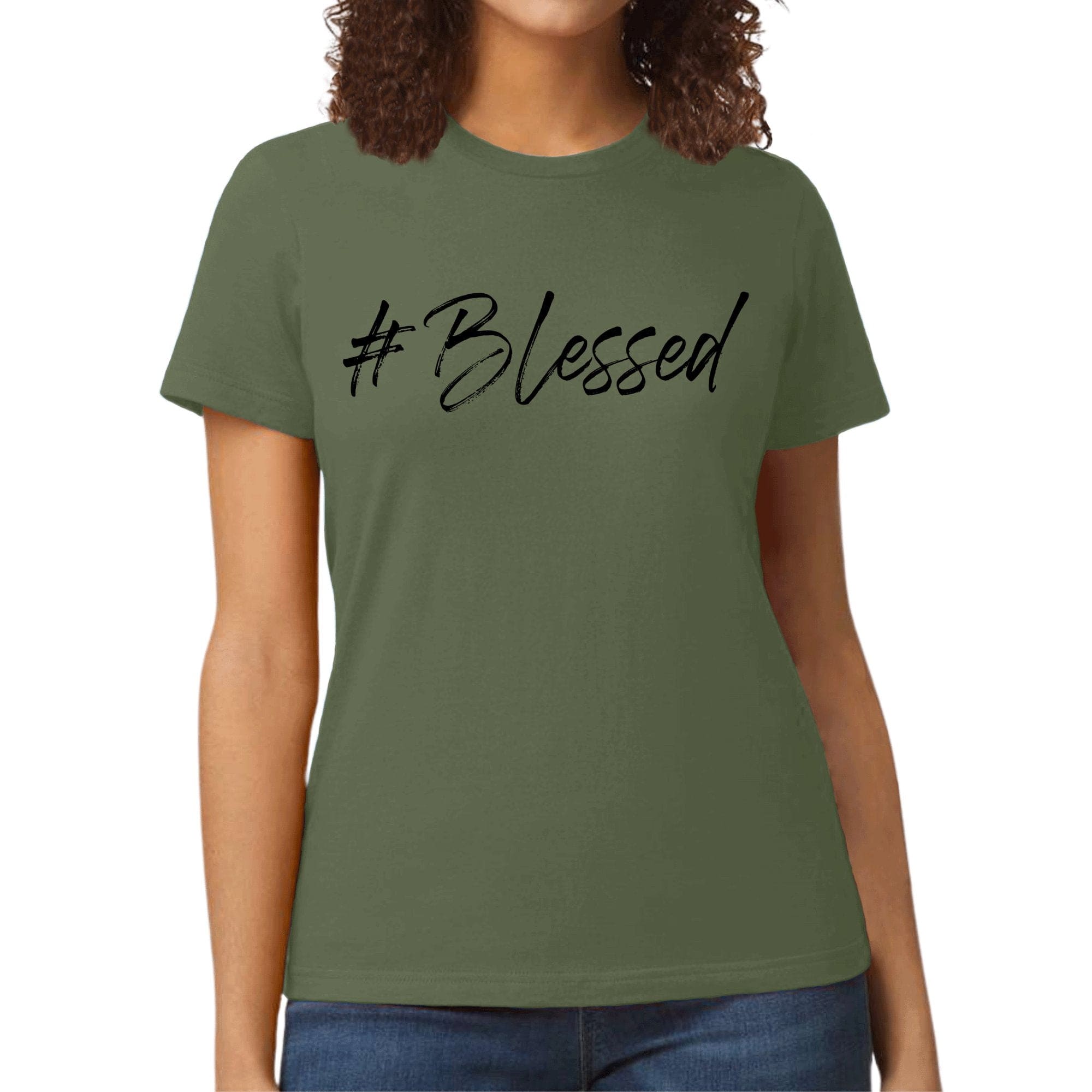 Womens Graphic T-shirt - #blessed