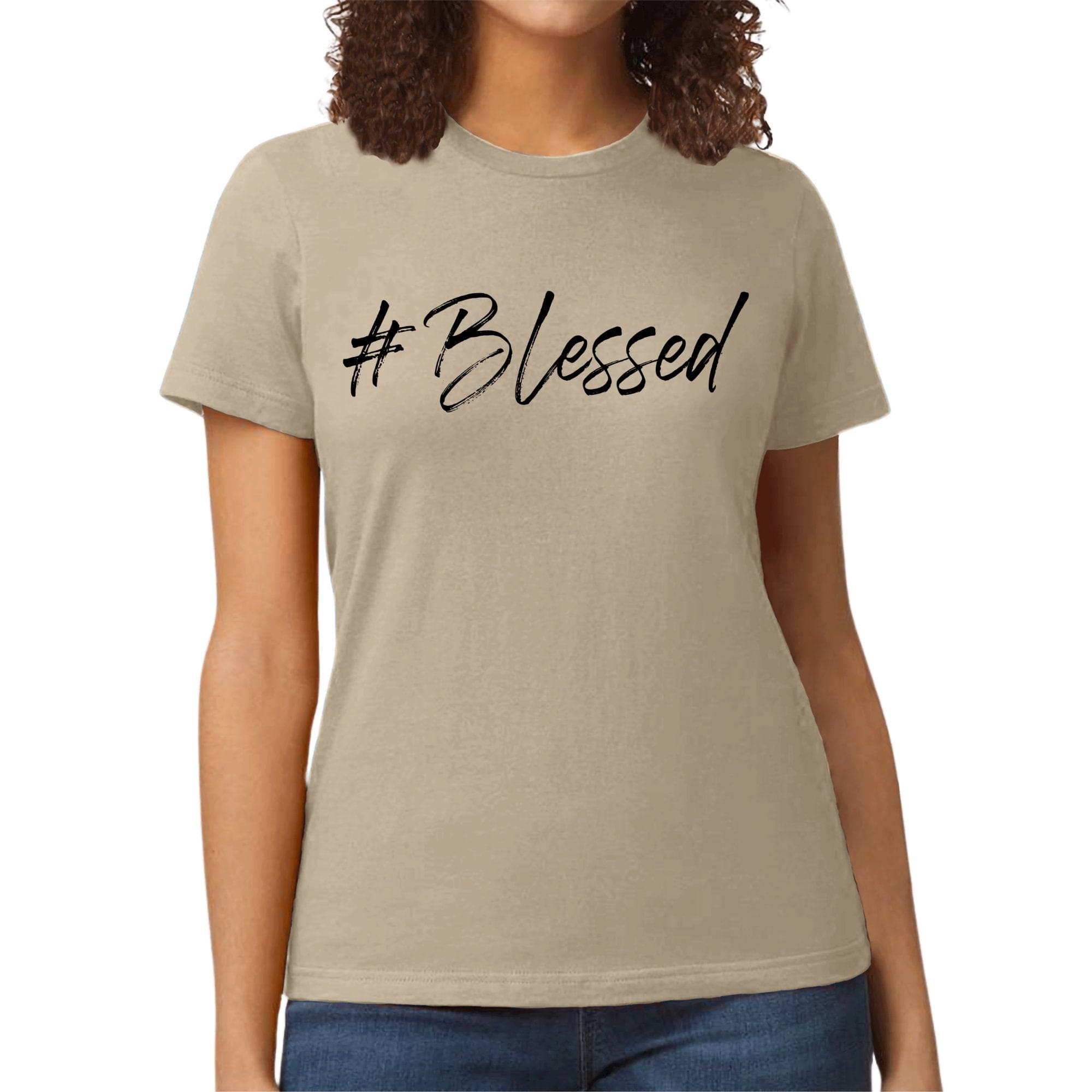 Womens Graphic T-shirt - #blessed