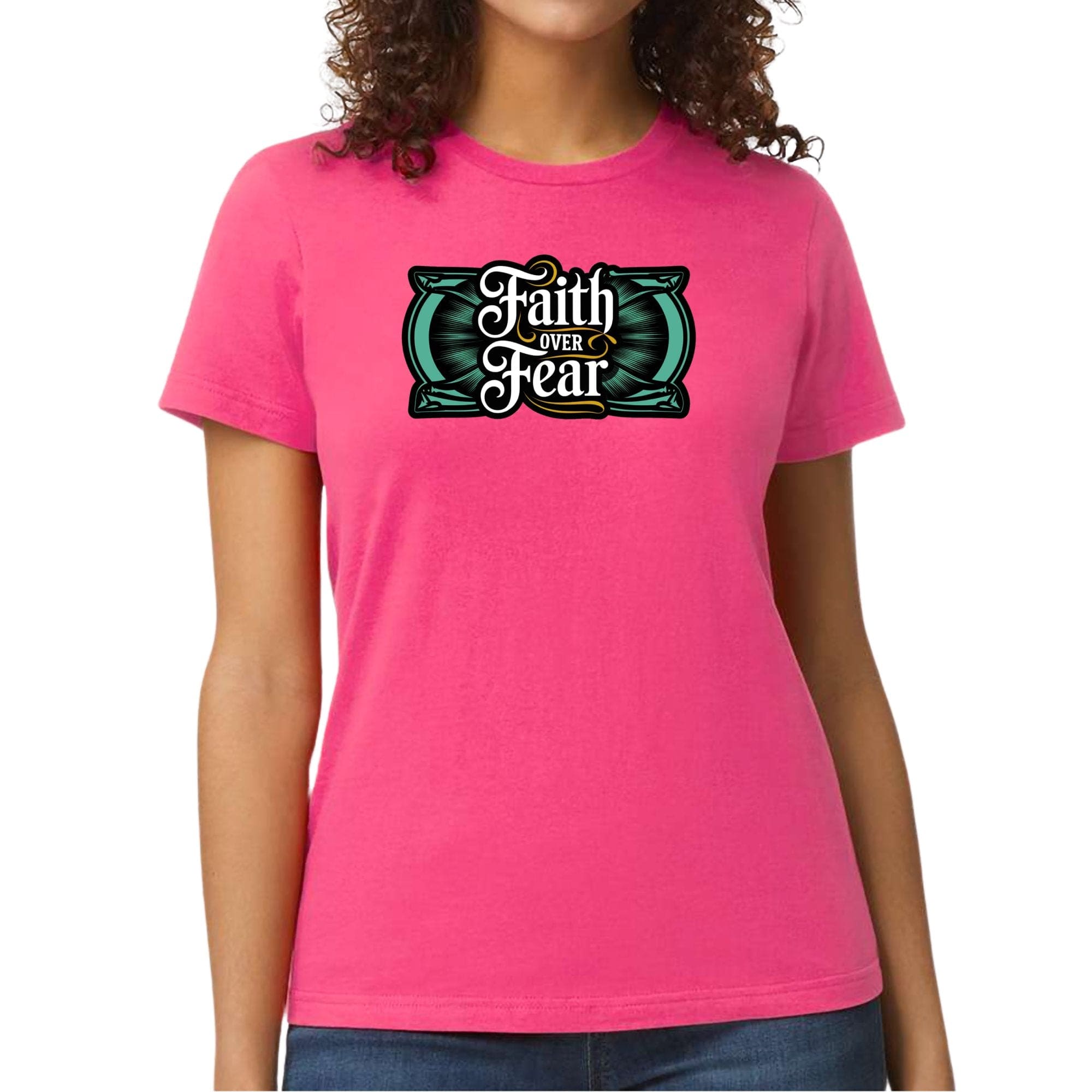 Womens Graphic T-shirt - Faith Over Fear