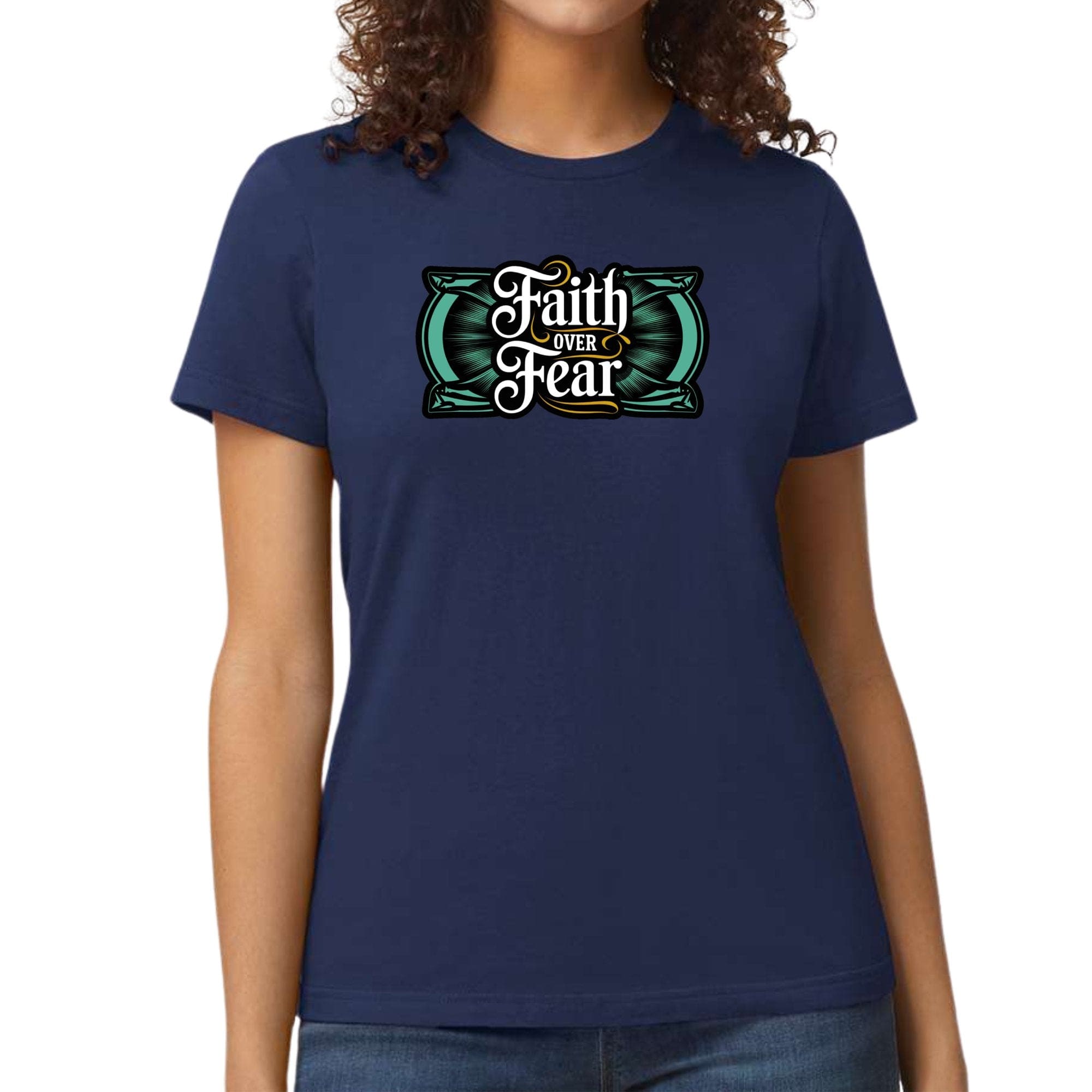 Womens Graphic T-shirt - Faith Over Fear