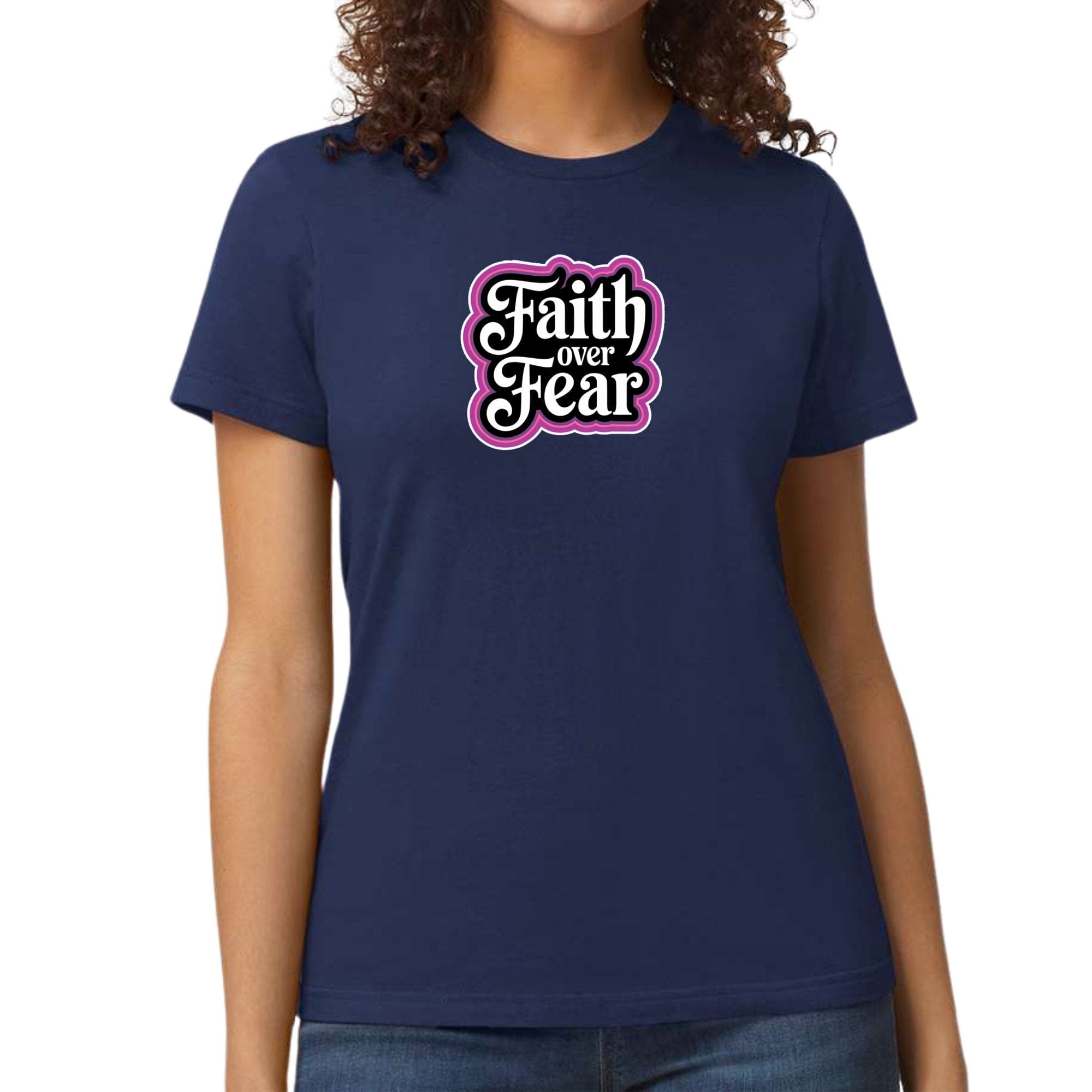 Womens Graphic T-shirt - Faith Over Fear