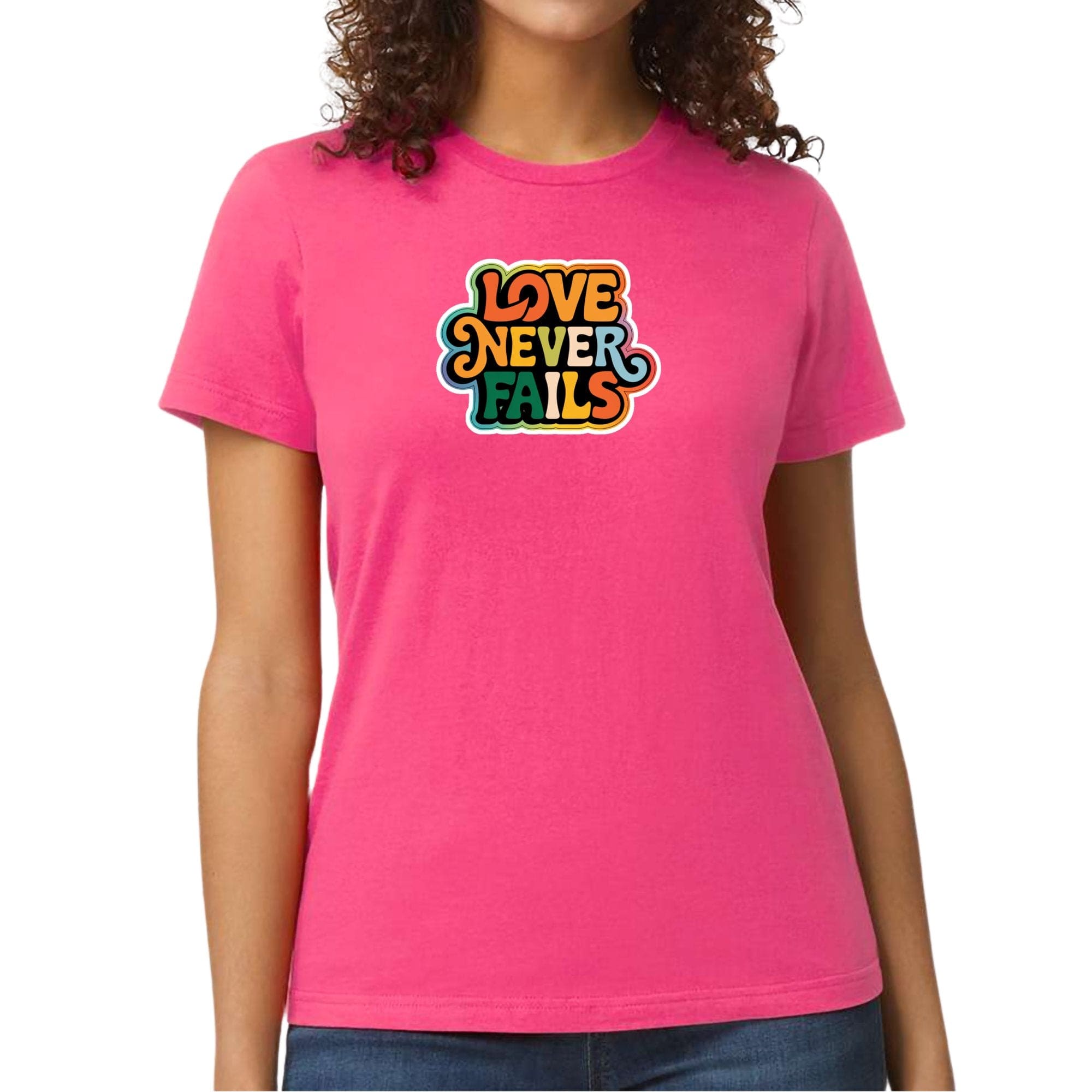 Womens Graphic T-shirt - Love Never Fails