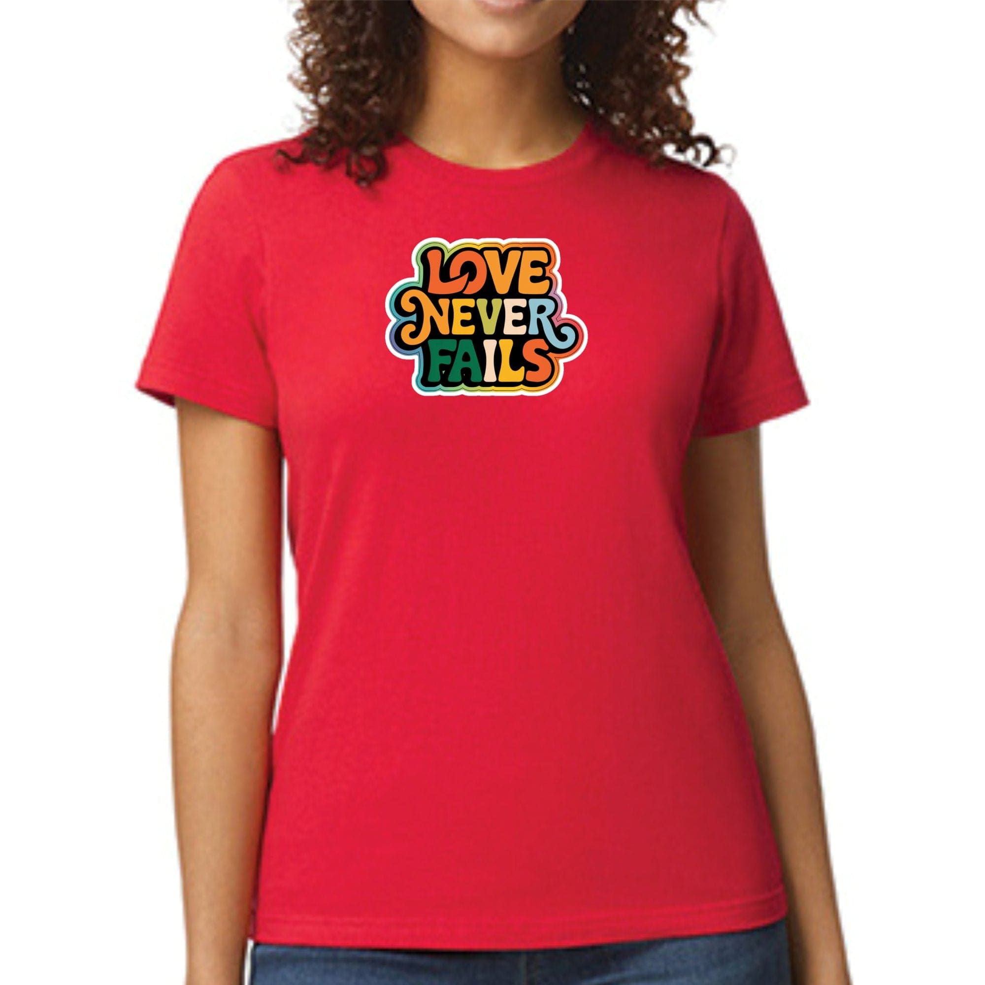 Womens Graphic T-shirt - Love Never Fails