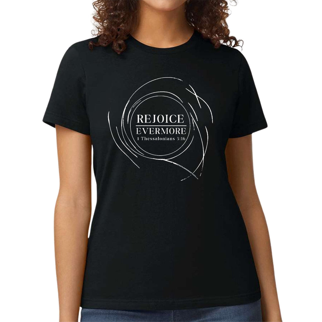 Womens Graphic T-shirt - Rejoice Evermore