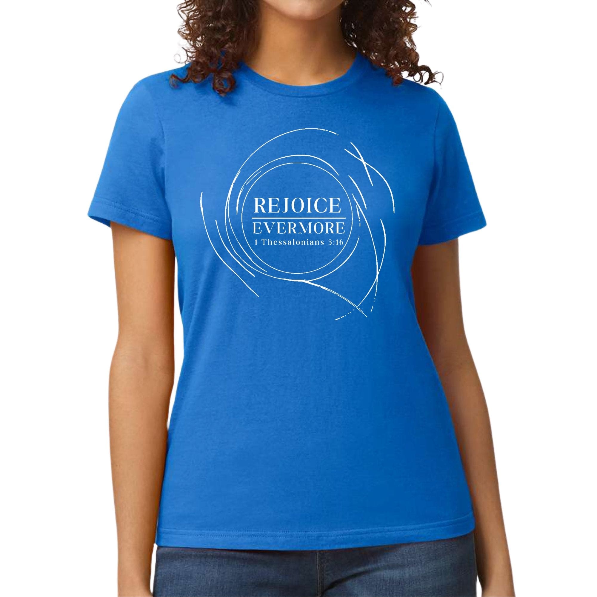 Womens Graphic T-shirt - Rejoice Evermore