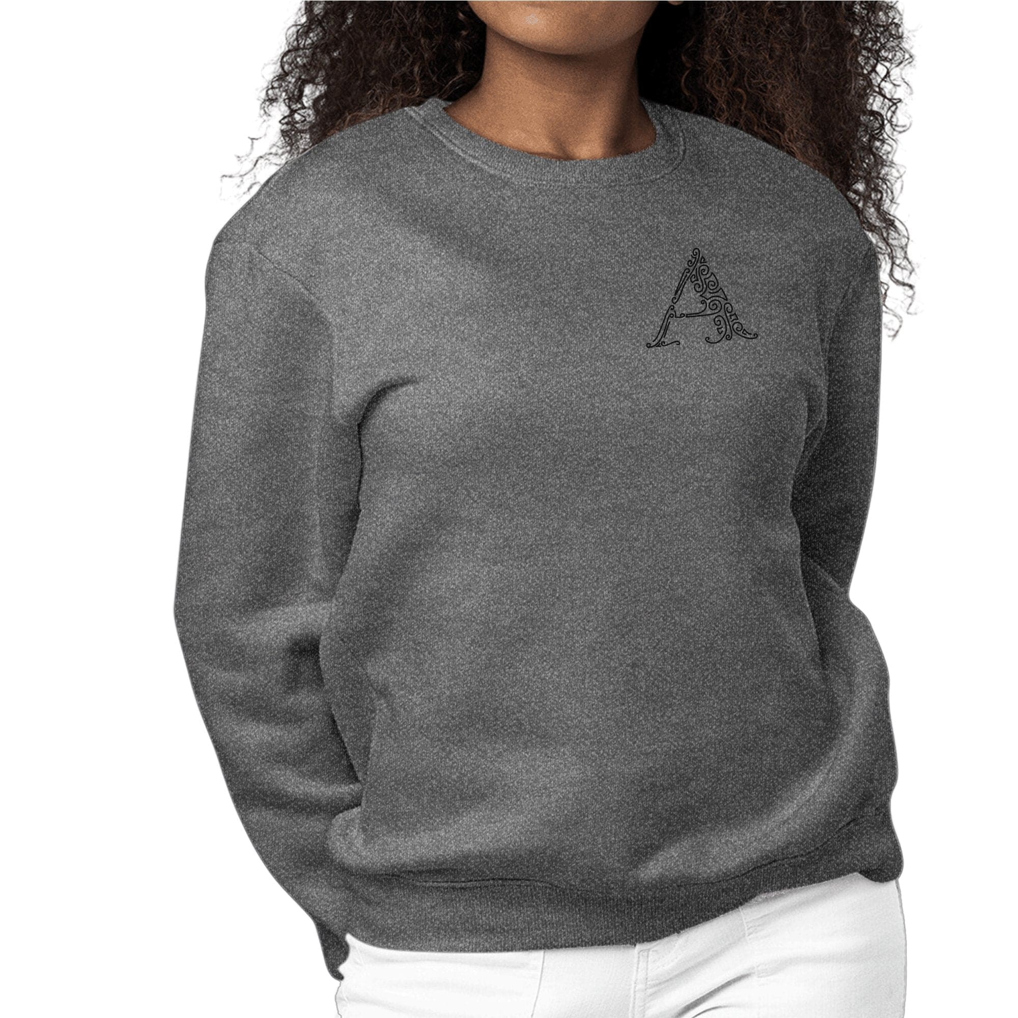 Womens Monogram Sweatshirt - a Initial