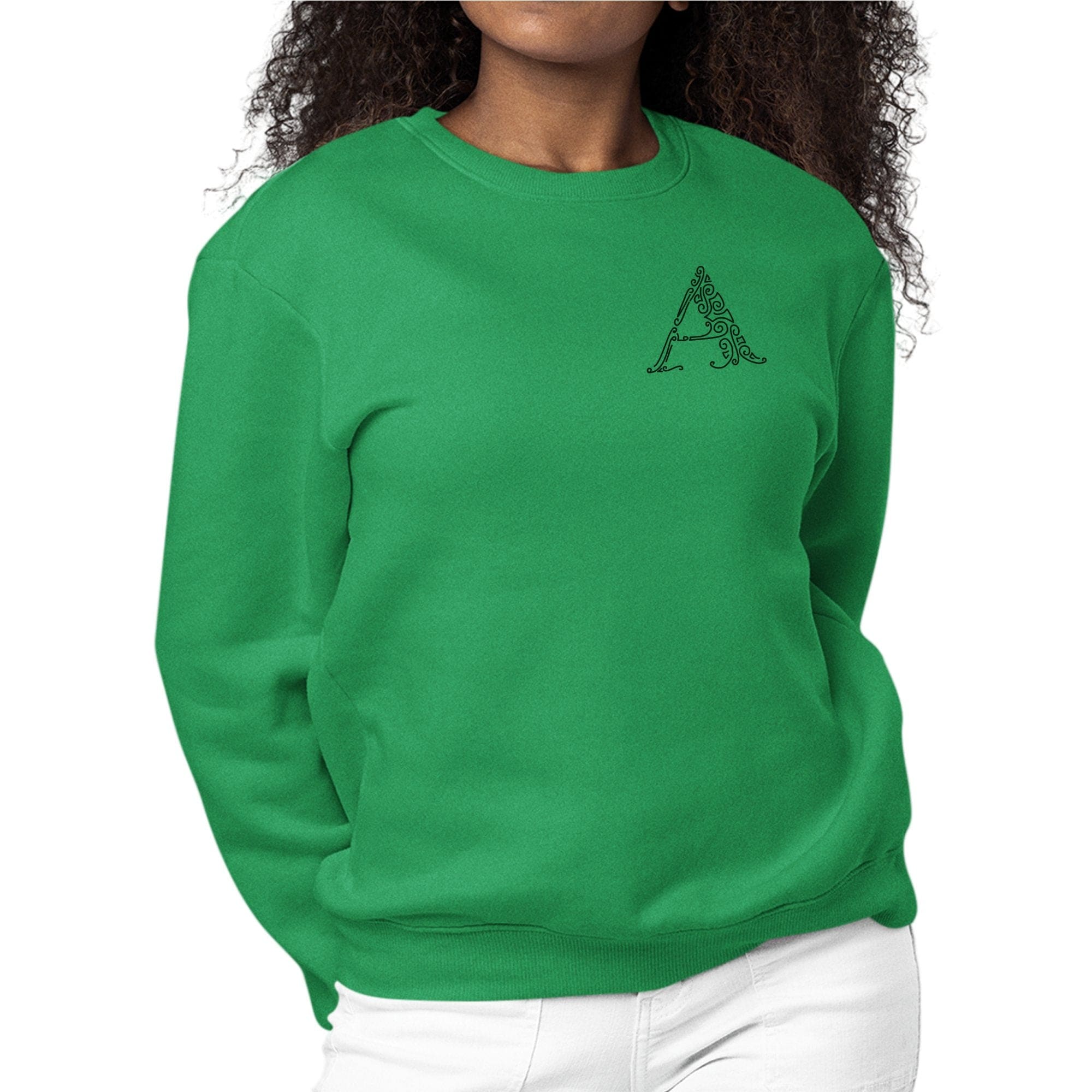 Womens Monogram Sweatshirt - a Initial