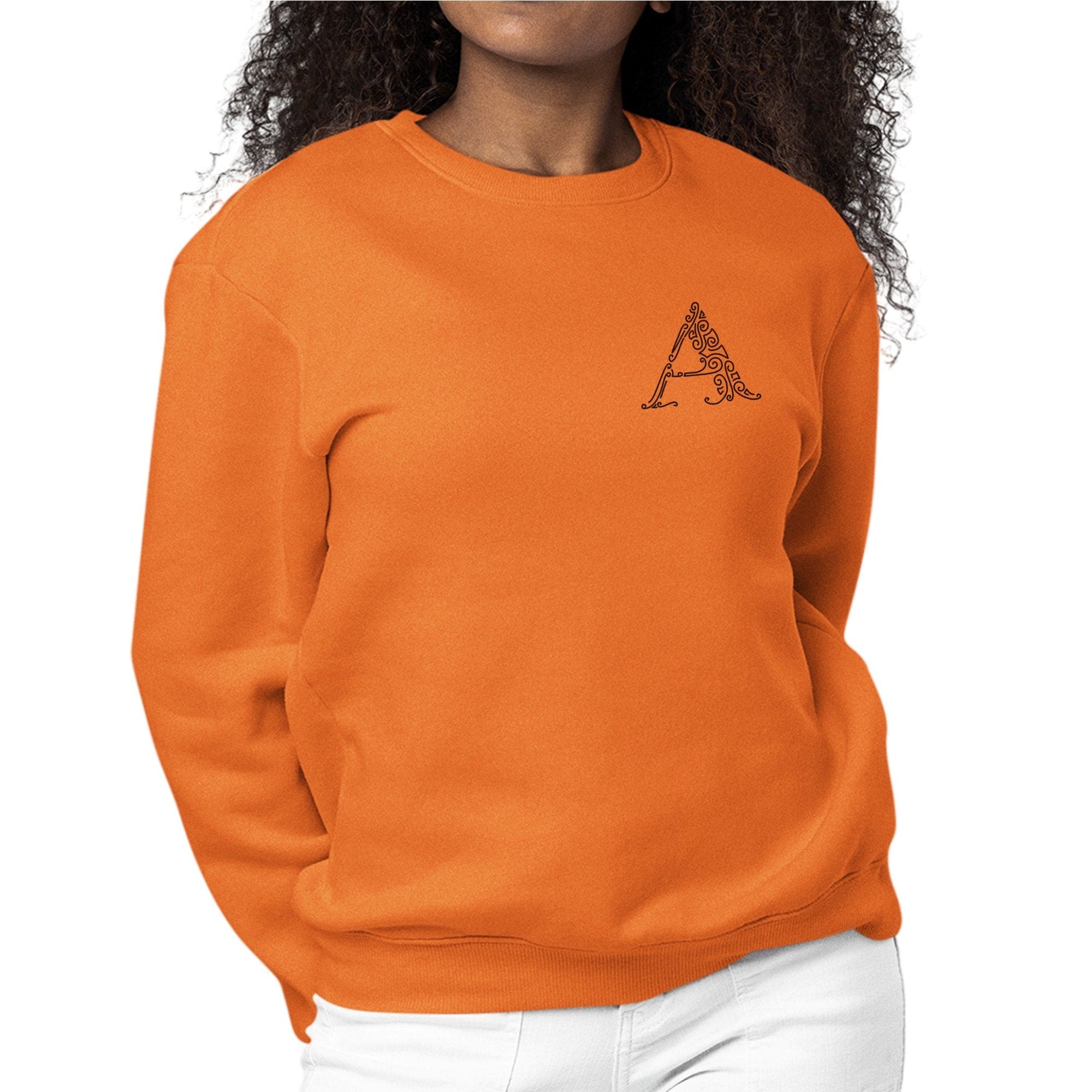 Womens Monogram Sweatshirt - a Initial