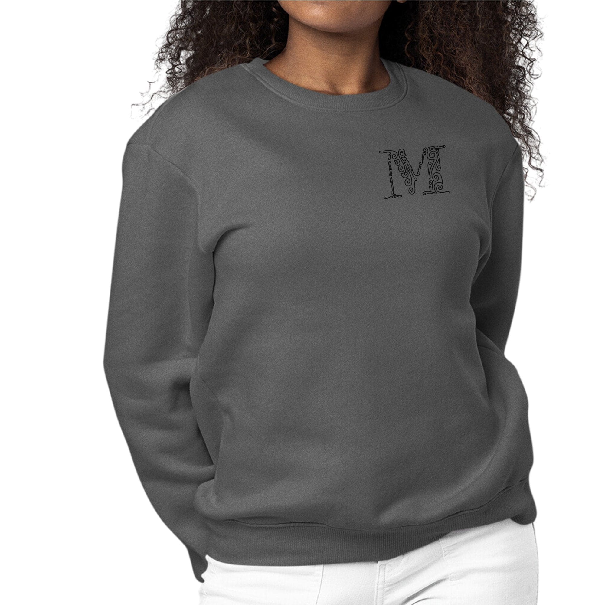 Womens Monogram Sweatshirt - m Initial
