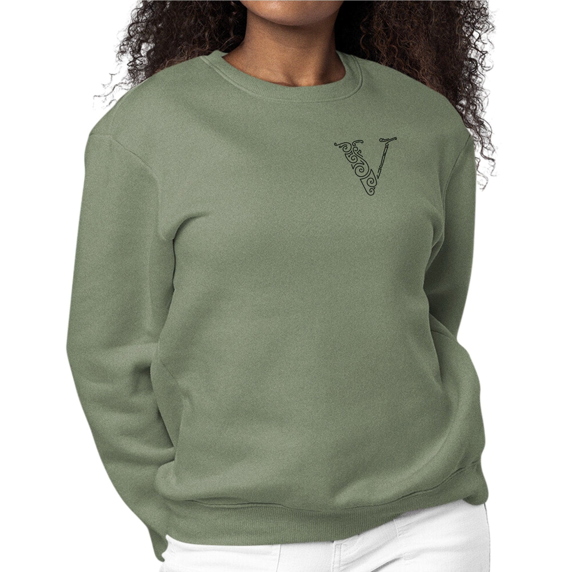 Womens Monogram Sweatshirt - v Initial