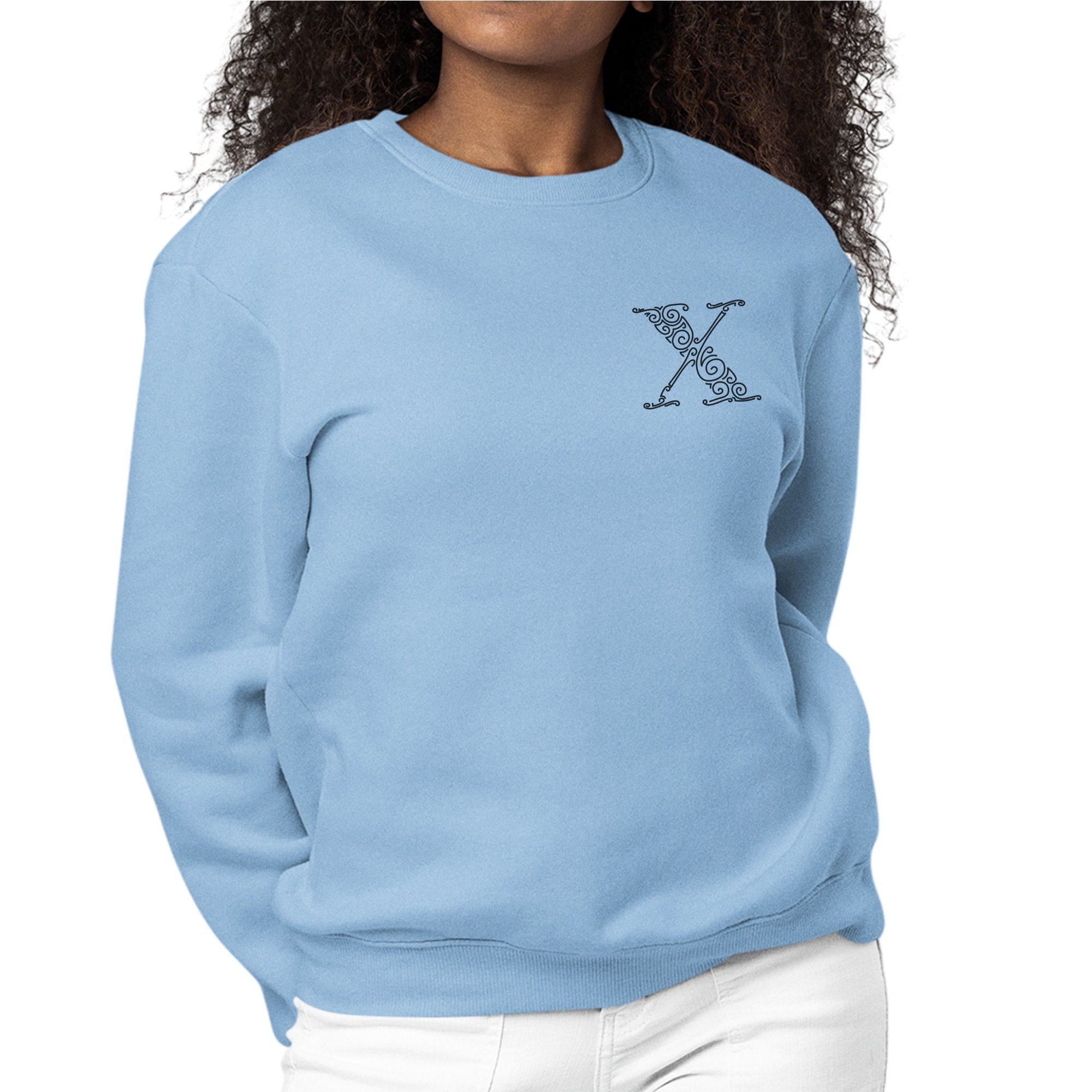 Womens Monogram Sweatshirt - x Initial