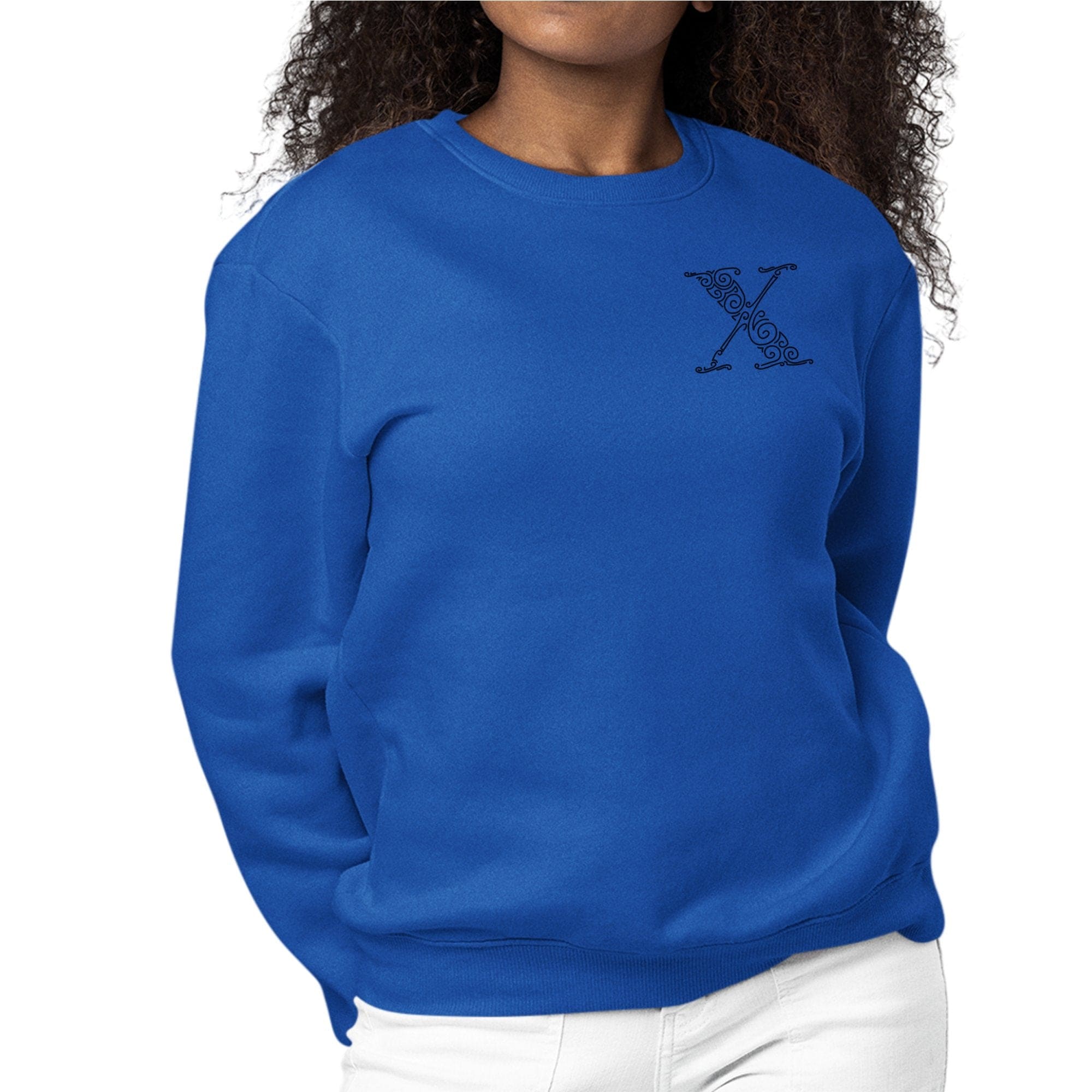 Womens Monogram Sweatshirt - x Initial