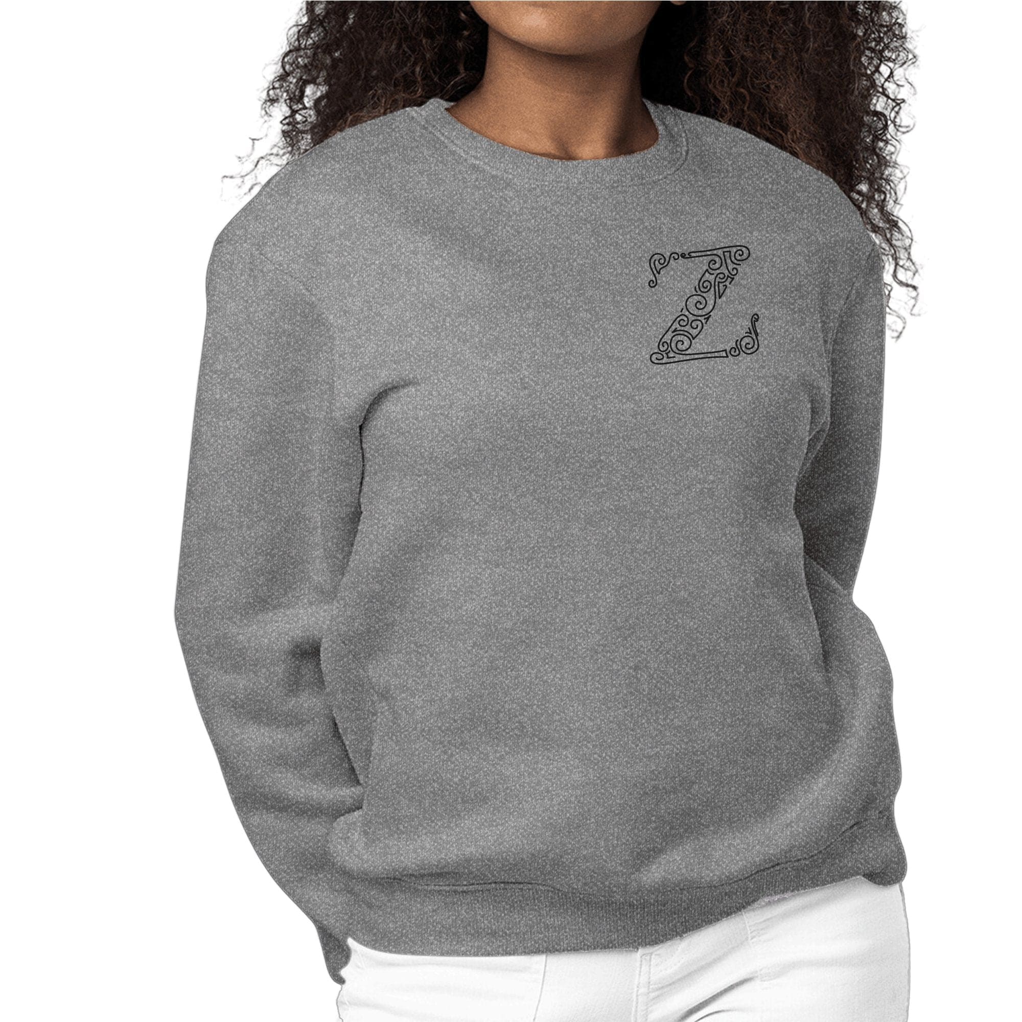 Womens Monogram Sweatshirt - z Initial